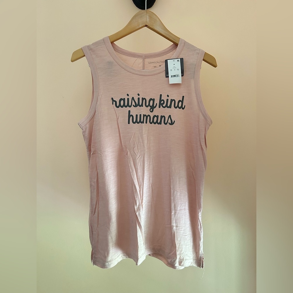“Raising Kind Humans” Graphic Tank | Women’s Size M | Grayson Threads | NWT